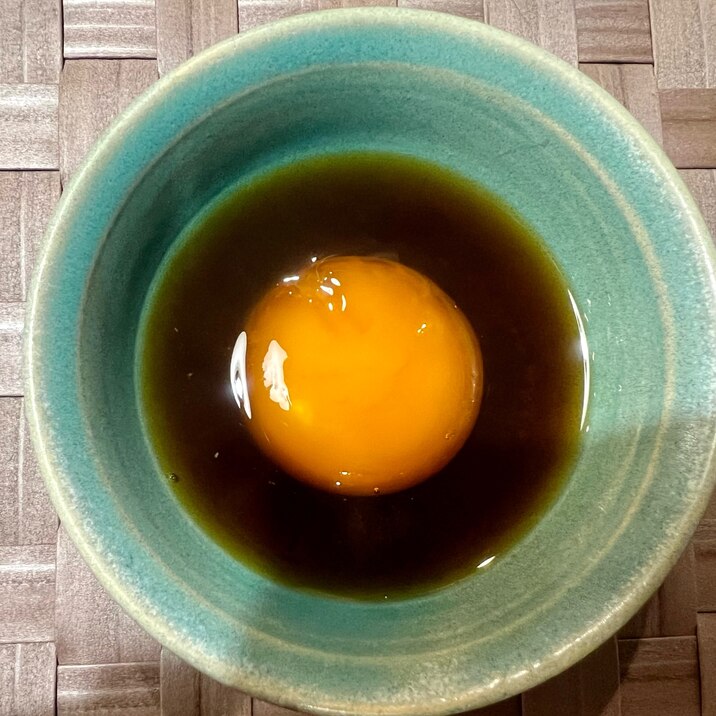 【簡単】ご飯にかけて食べたい、黄身漬け